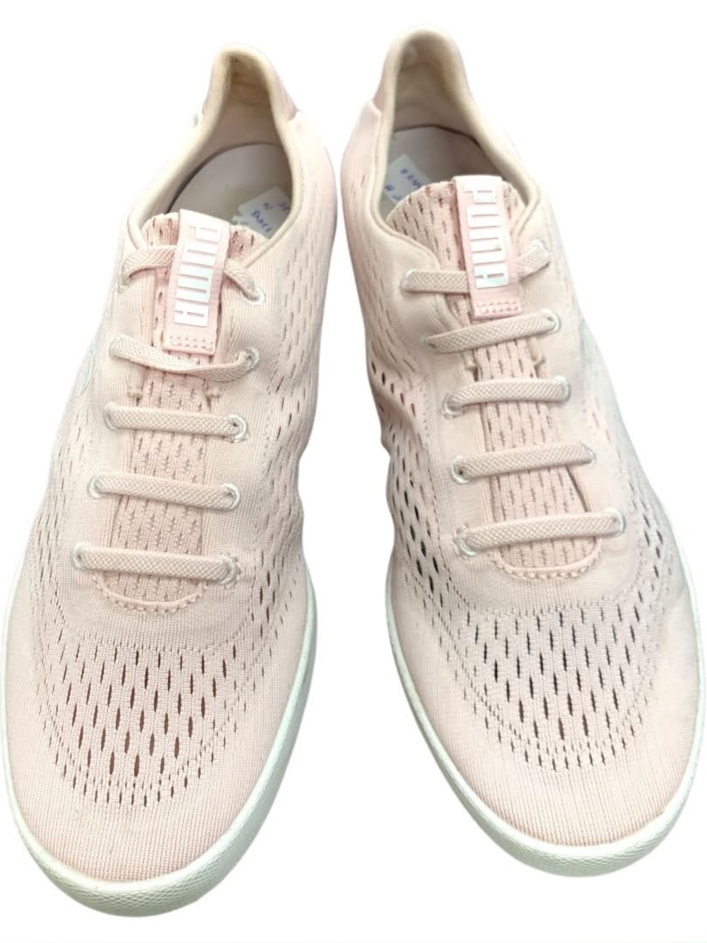 PUMA Knit Slip-On Sneakers in Blush Pink S10
